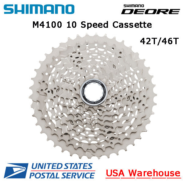 Shimano Deore 10-Speed MTB Cassette 11-42T or 11-46T - Hyperglide Technology