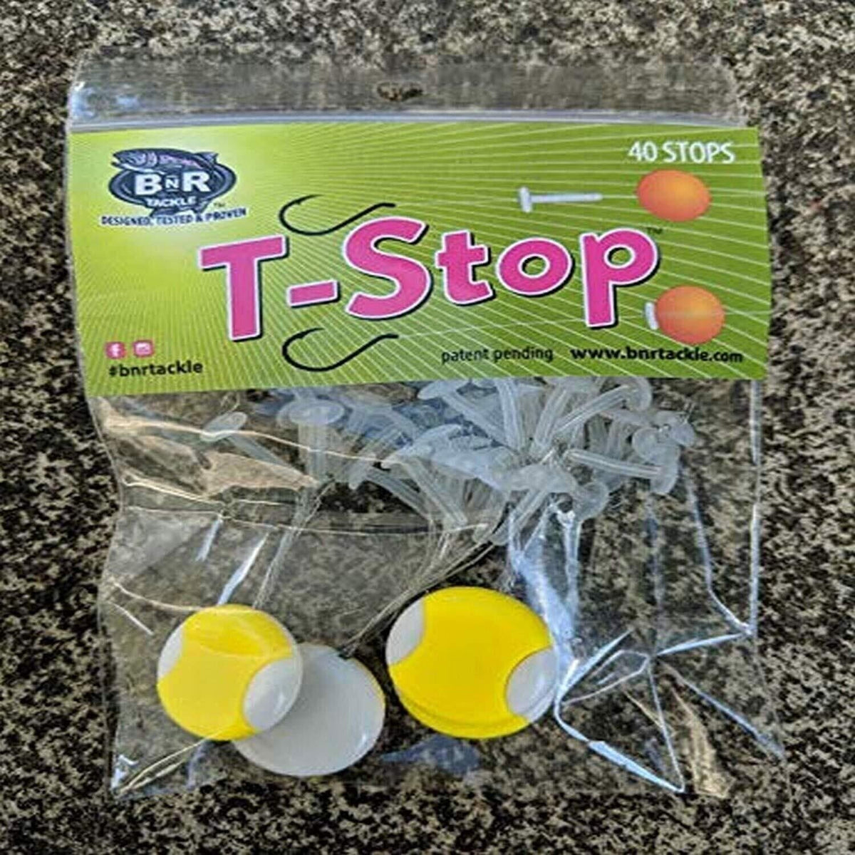 Large Clear Bead Stops 40 Pack for Fishing Tackle - Soft Bead Stops