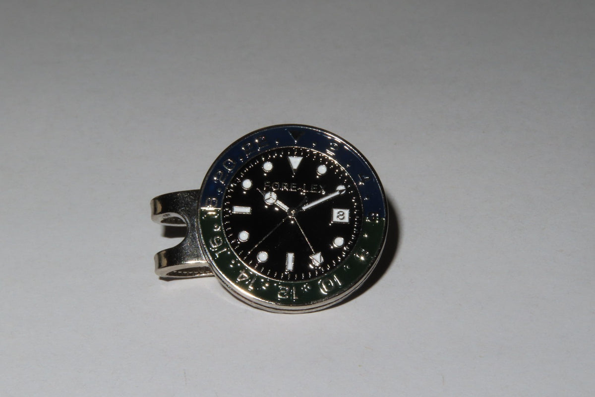 Magnetic Watch-Style Golf Ball Markers Set with Hat Clip - 4 Pack