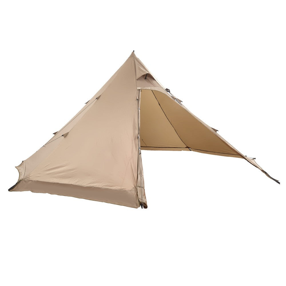 4-Season Hot Tent for Winter Camping with Stove Jack, Waterproof 4P Tipi Tent
