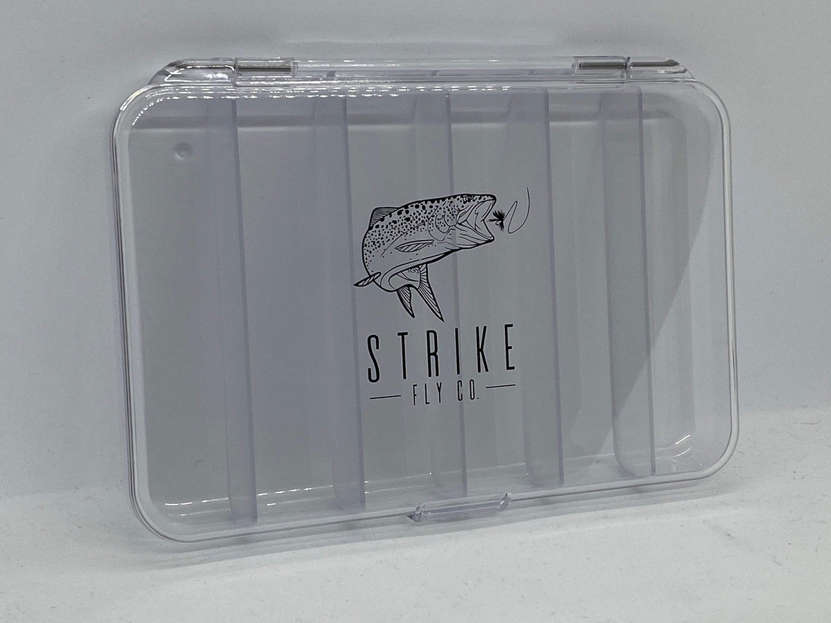 Large Clear 6-Compartment Fly Box for Dry Flies, Streamers & Patterns