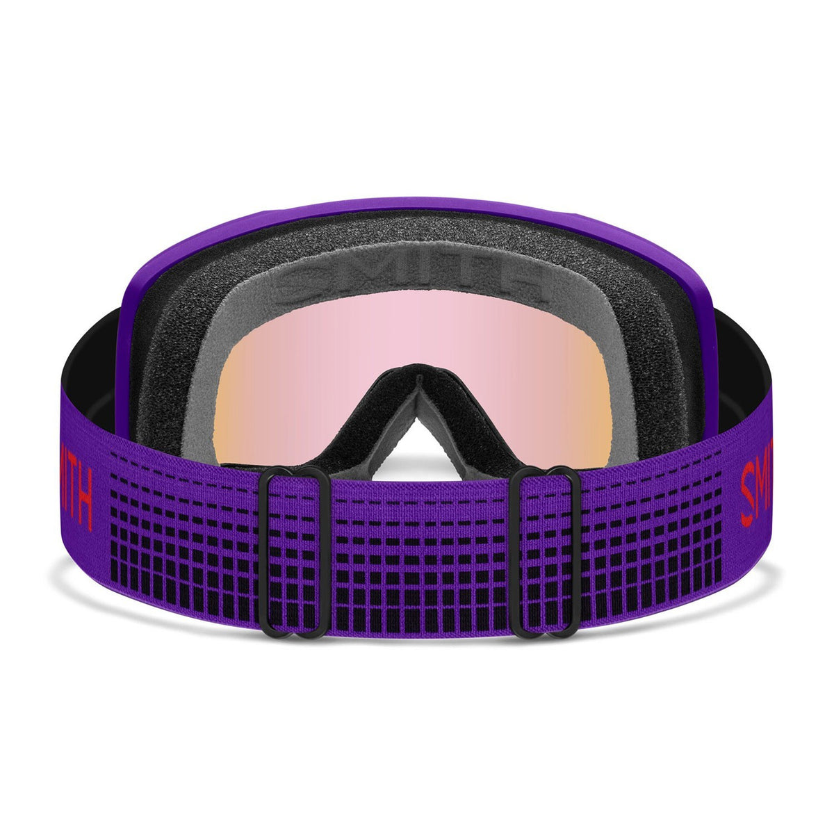 Small Fit Ski Snow Goggles with Purple Frame and Blue Sensor Mirror Lens