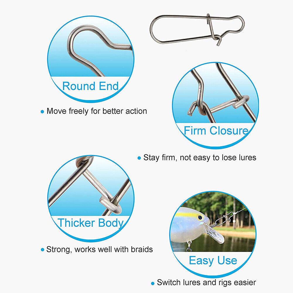 Heavy Duty Stainless Steel Fishing Sinker Slider for Braided Line - 200PCS