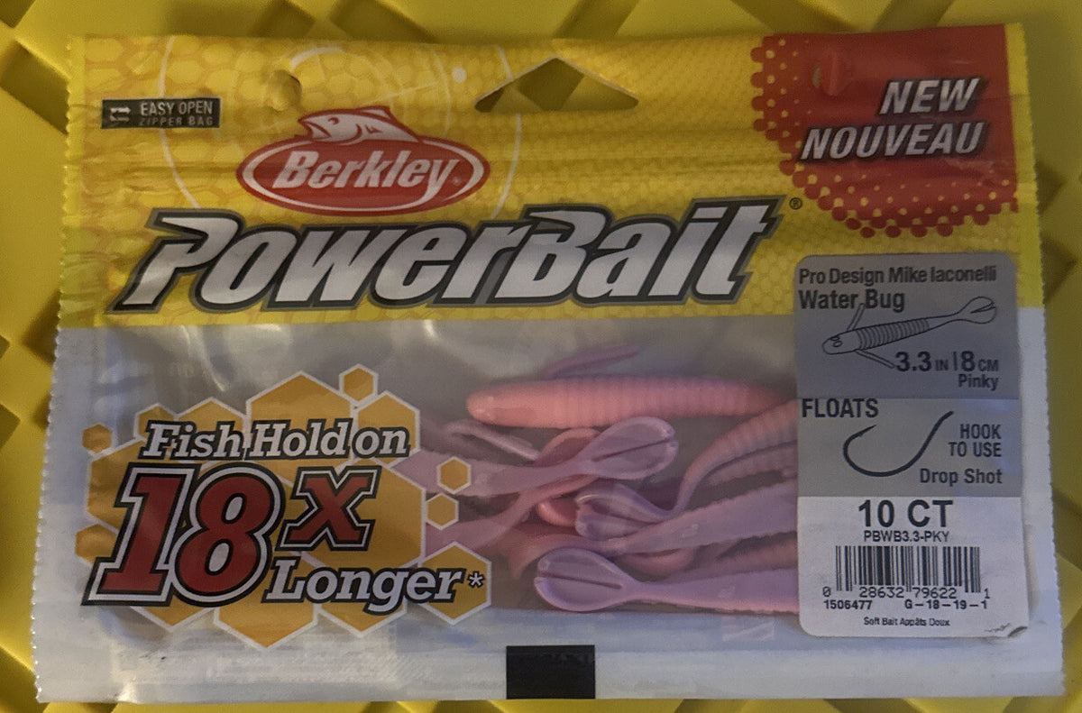 Pink Water Bug Bait for Fishing - 3.3 Inch Pro Design Mike Iaconelli