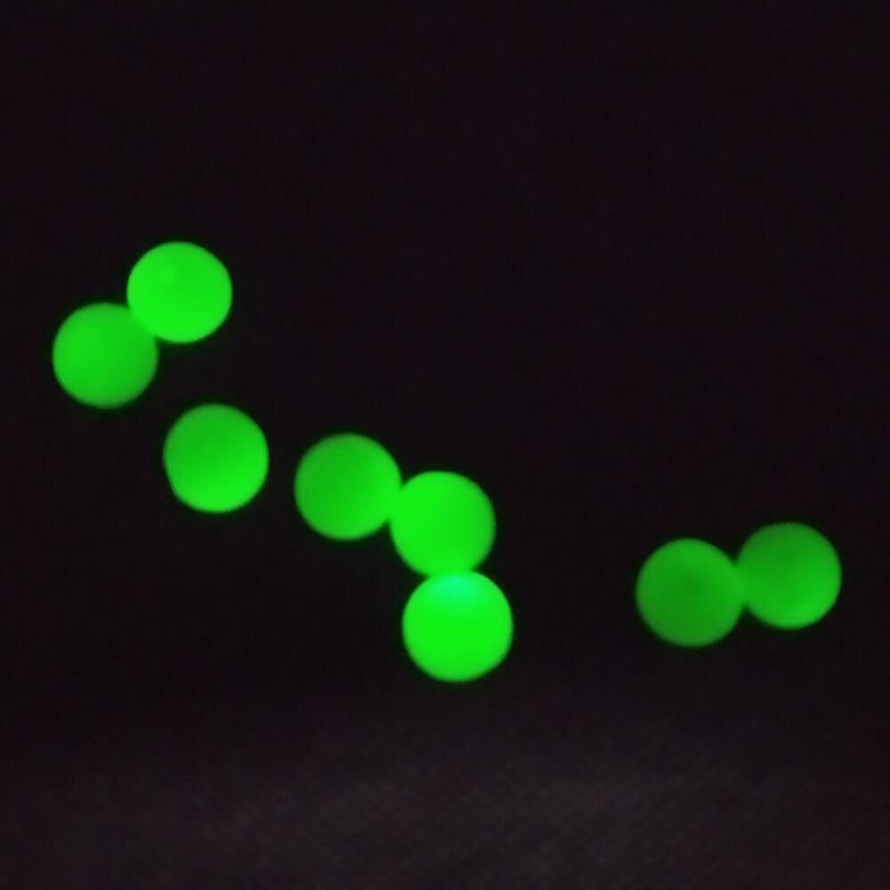375Pcs Luminous Fishing Beads Oval Glow Sink Beads for Treble Hooks