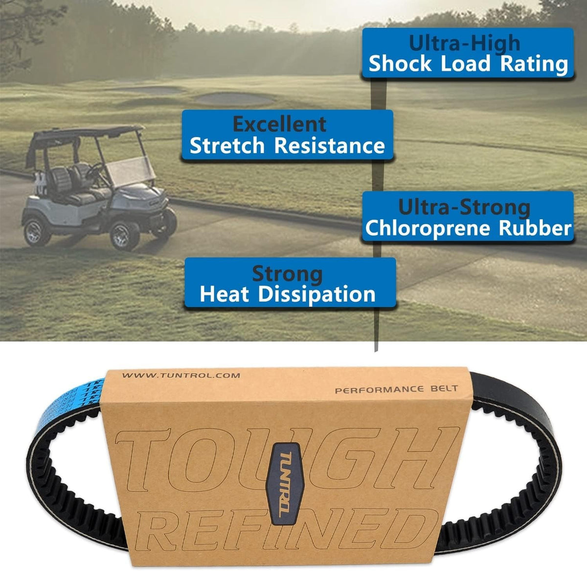 Drive Belt for Club Car Golf Carts Villager Turf Transporter 1987+