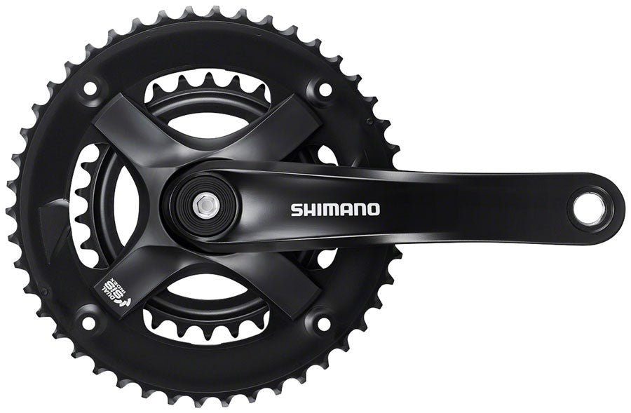 Shimano 7/8-Speed Bicycle Crankset 170mm 46-30T Square Taper Black