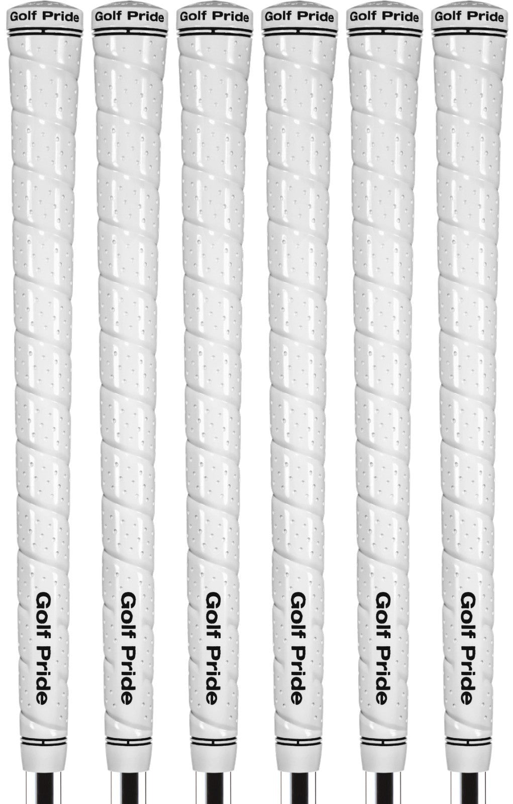 Golf Pride Tour Wrap 2G White Golf Grips Set of 6 High Tack Standard Size