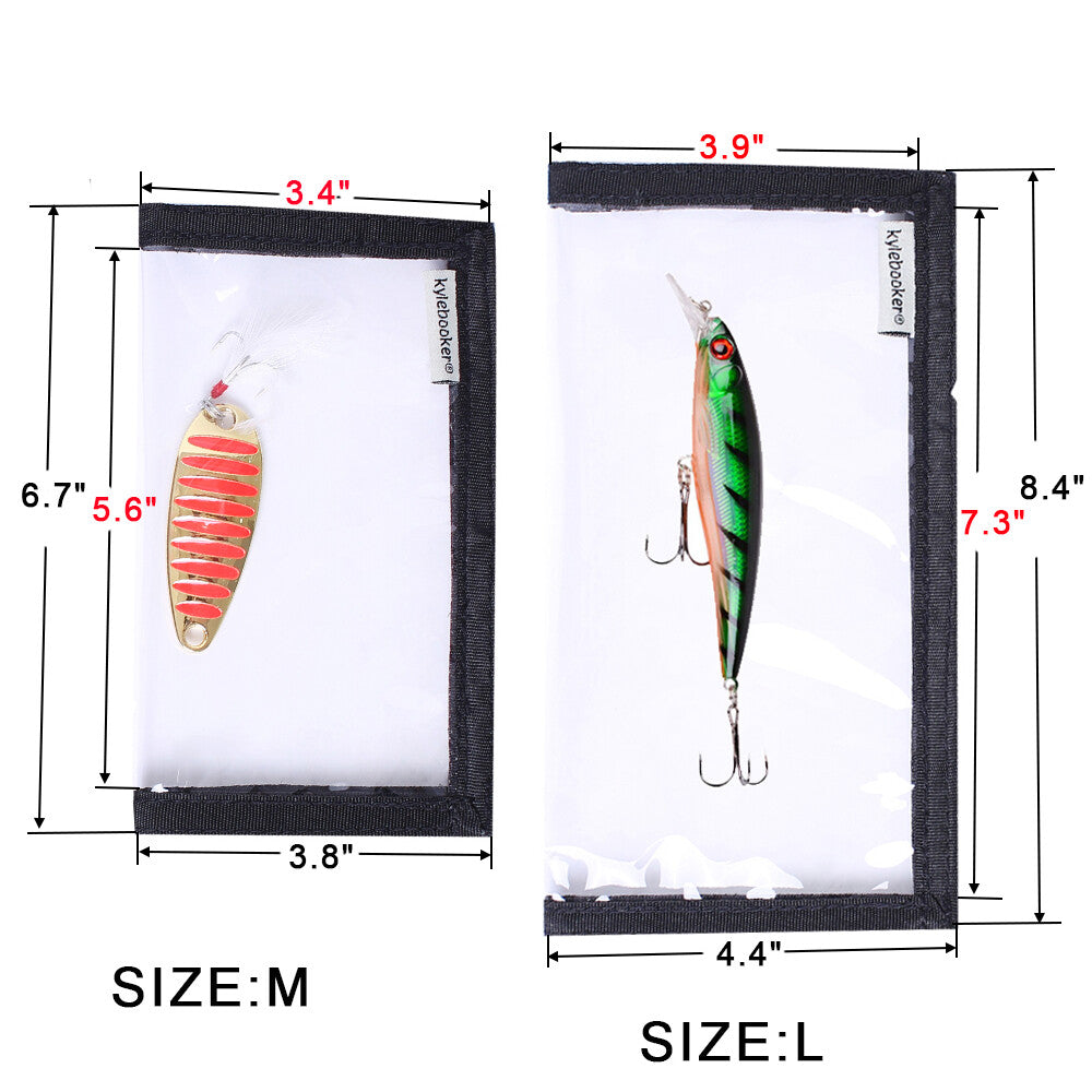 Fishing Lure Wraps PVC Clear Window Protectors - Multiple Sizes, 4-Pack