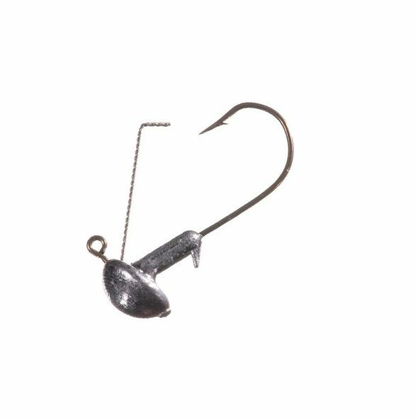 Fishing Jig Heads - Weedless Stand-Up Bait Hooks for Bass - 10 Pack