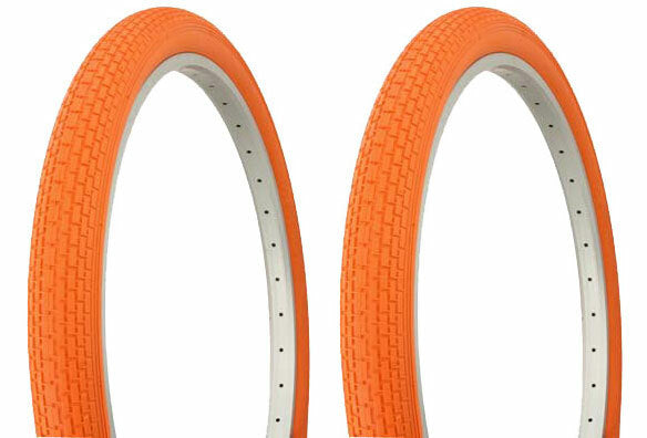 26-Inch Bicycle Tire with Brick Tread - Multiple Colors Available