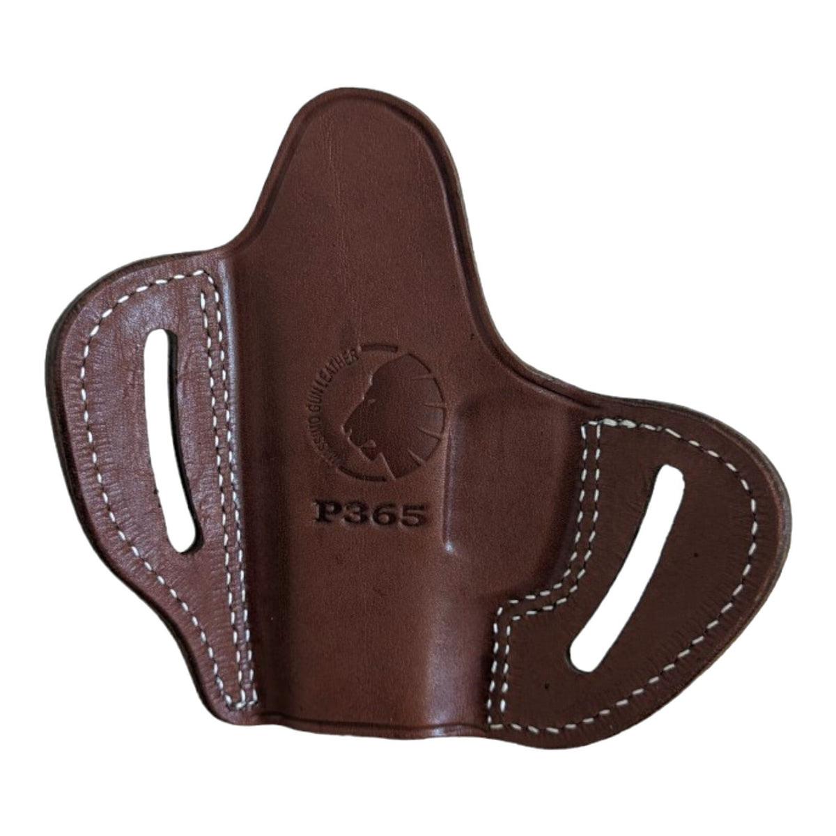 Leather OWB Pancake Gun Holster for Sig Sauer P365 Concealed Carry