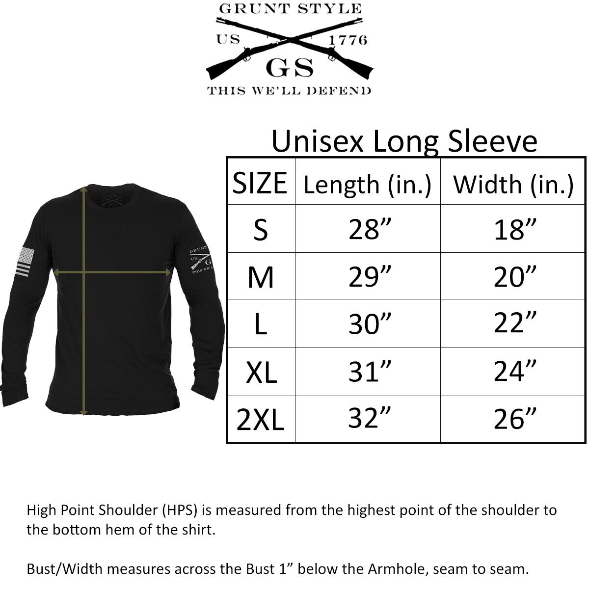 Basic Long Sleeve T-Shirt for Men and Women - Military Green, Multiple Sizes