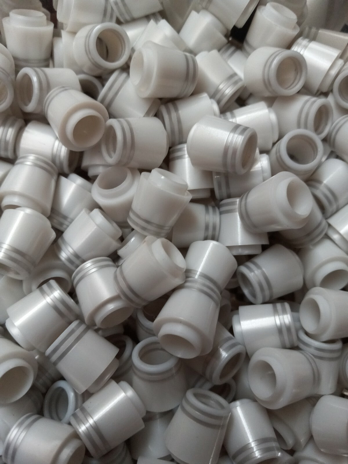 Premium White Silver Golf Ferrules .335 14mm 12-Pack - Club Parts & Accessories