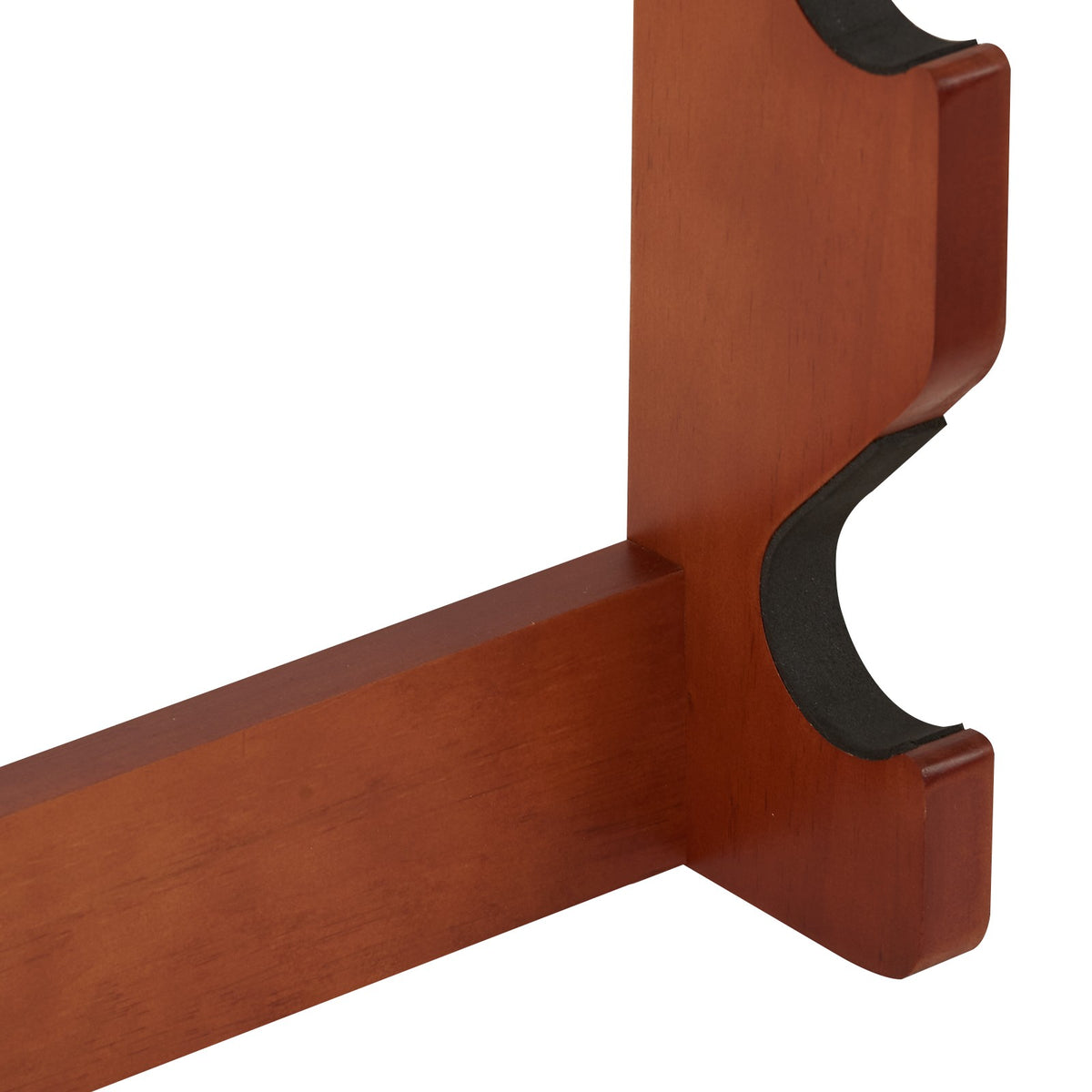 Wall Mount Gun Rack for Rifles - Holds 5 Firearms in Solid Wood