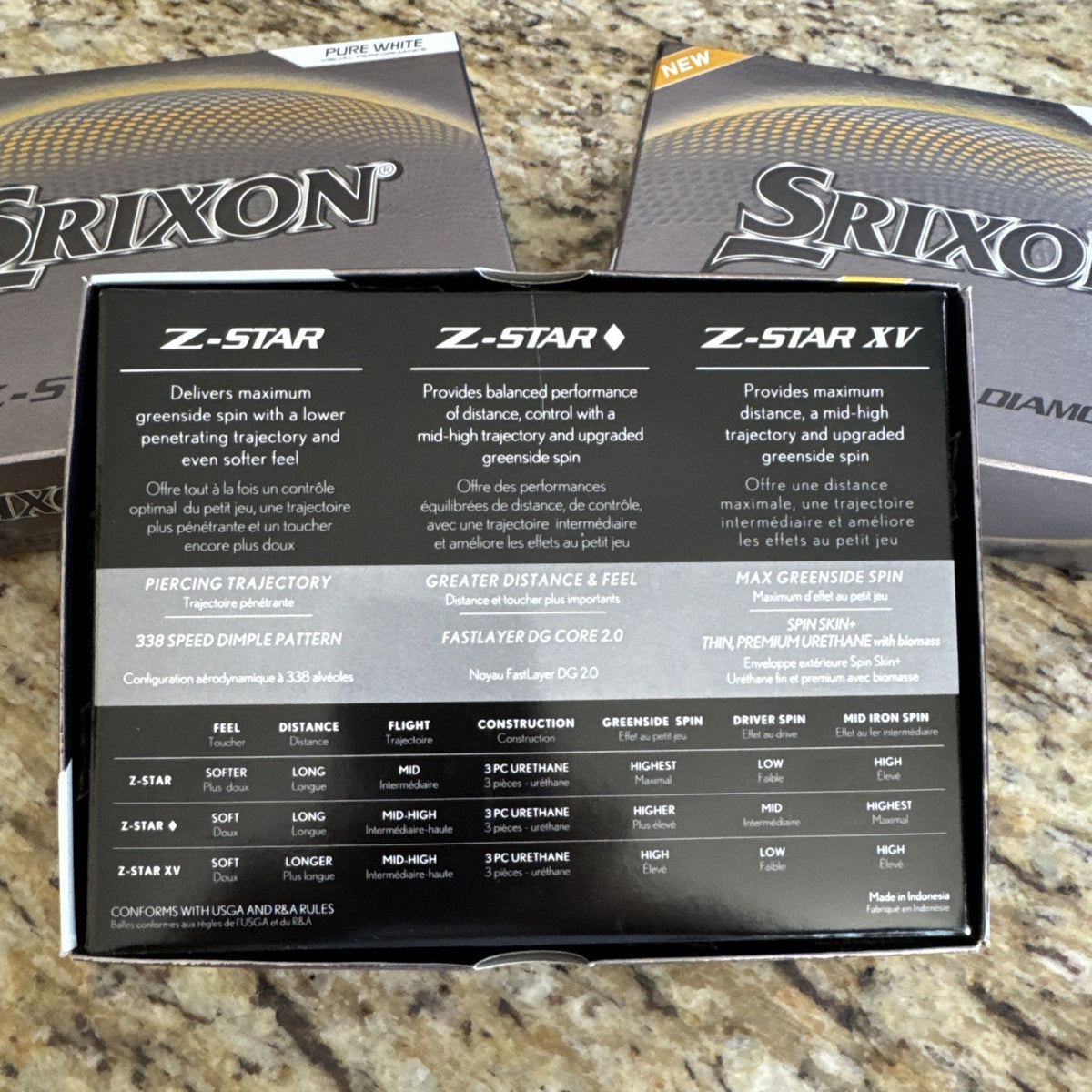 Srixon Z-Star Diamond Golf Balls 3 Dozen - Pure White, High Performance