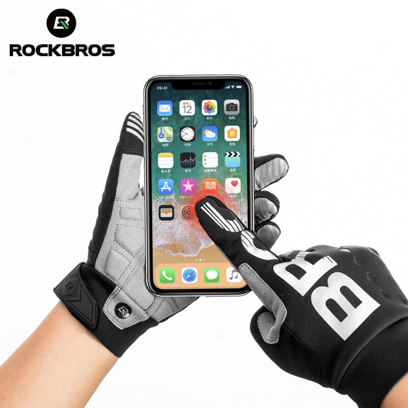 Winter Full Finger Cycling Gloves Touchscreen Warm Sport Gloves