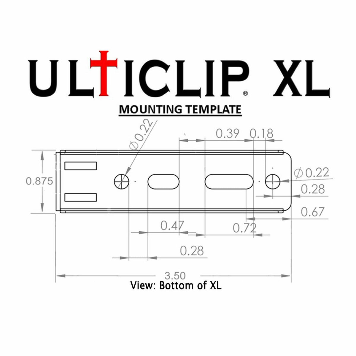 Ulticlip XL Multi-Tool Holster Clip for 1.5-Inch Belts – Locking Steel Belt Loop
