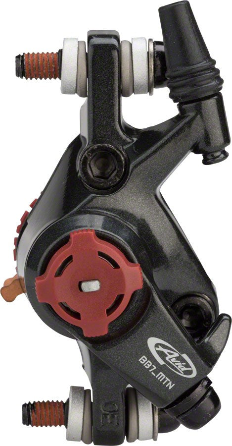 Mountain Bike Disc Brake Caliper Set with Sintered Pads - Gray Post Mount