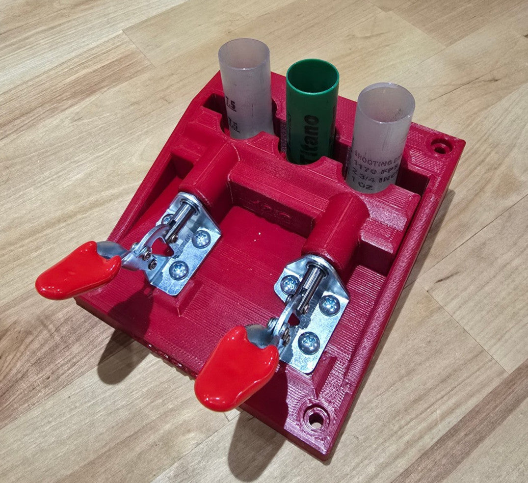 Shotgun Shell Hull Roll Crimp Clamp Vise for 10-28 Gauge
