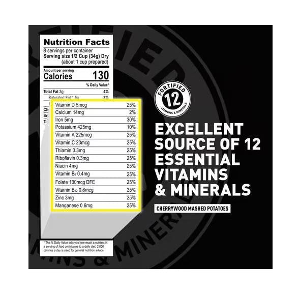 Emergency Survival Mashed Potatoes - 25-Year Shelf Life, 8 Servings