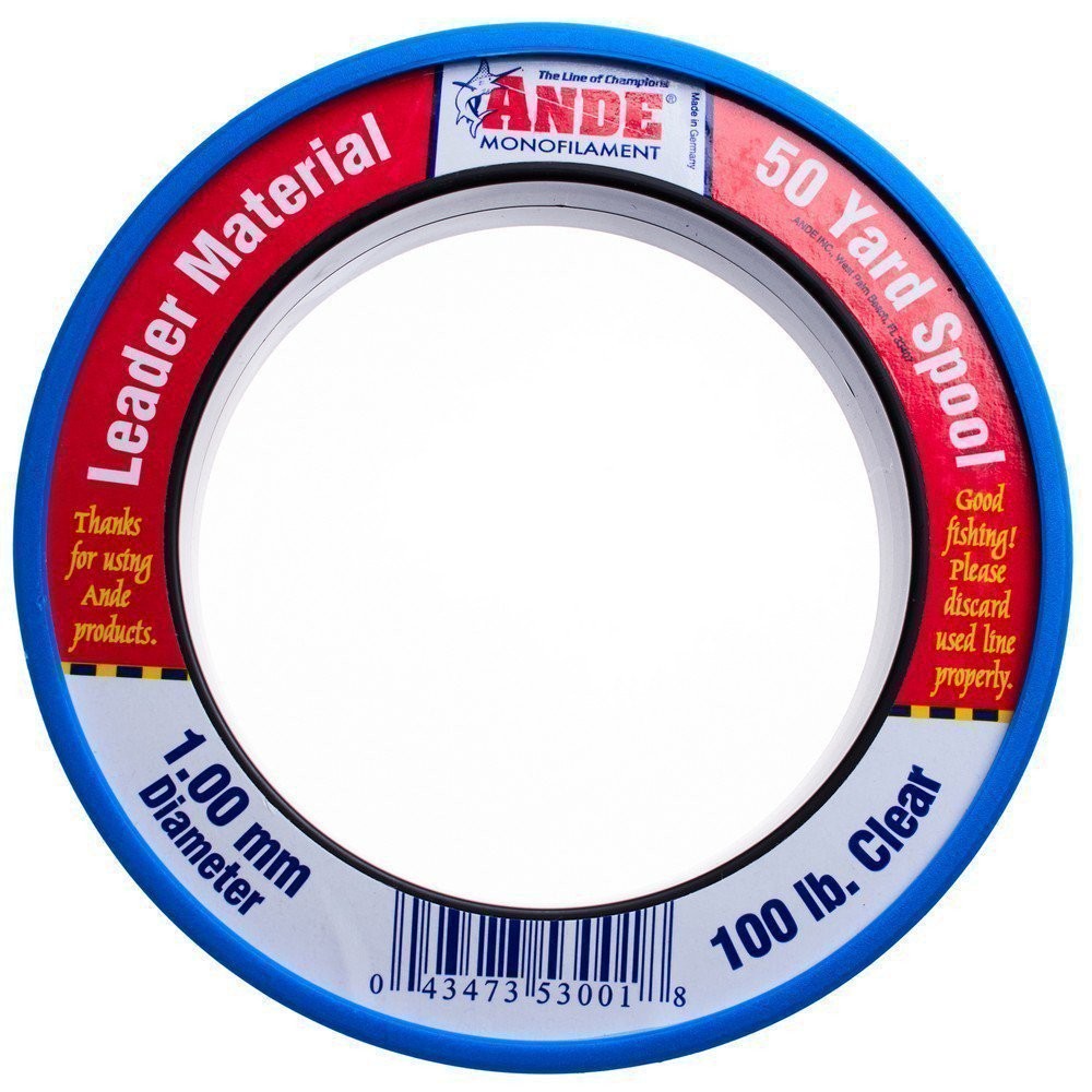 Monofilament Leader Line 50 Yards Clear Fishing Tackle for Offshore & Heavy-Duty Use