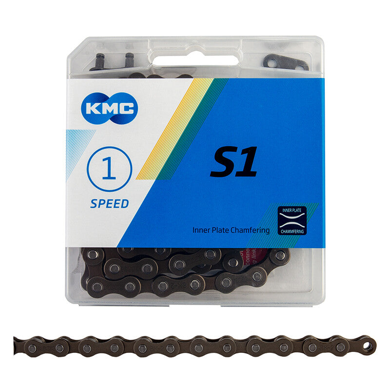 Bike Chain 1/2 x 1/8 Inch Single Speed Bicycle Chain - Light Brown, 112 Links