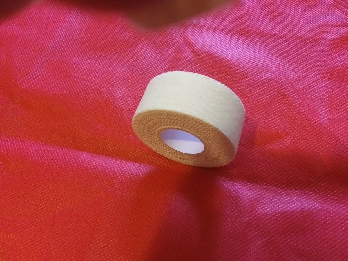 Boxing Tape 12 Rolls 1"x15 Yards Cotton Cloth Hand Tearable & Hypoallergenic