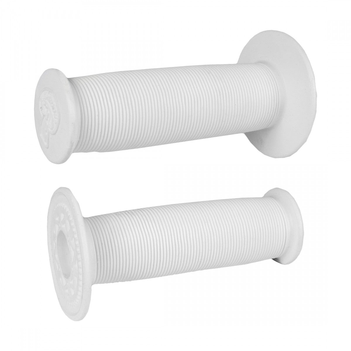 ODI Mushroom Single Ply Bicycle Handlebar Grips with Flange 120mm White