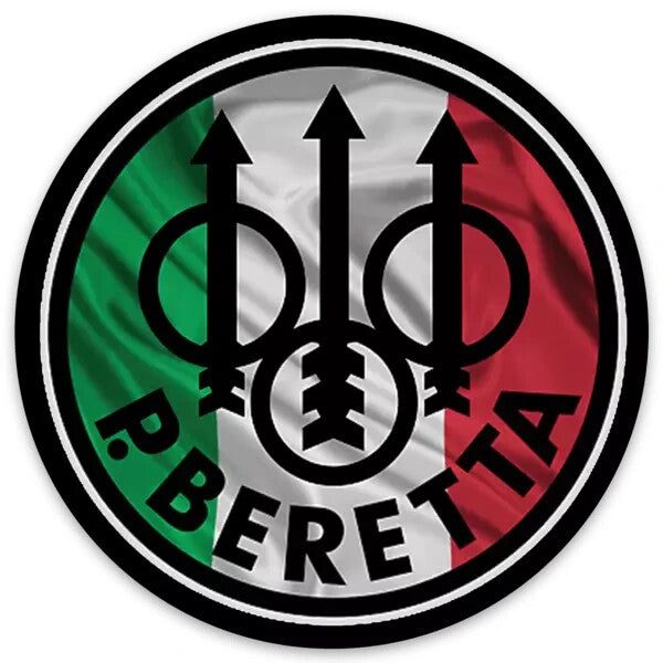 Beretta Firearms Logo Die Cut Round Sticker - High Quality Vinyl Decal