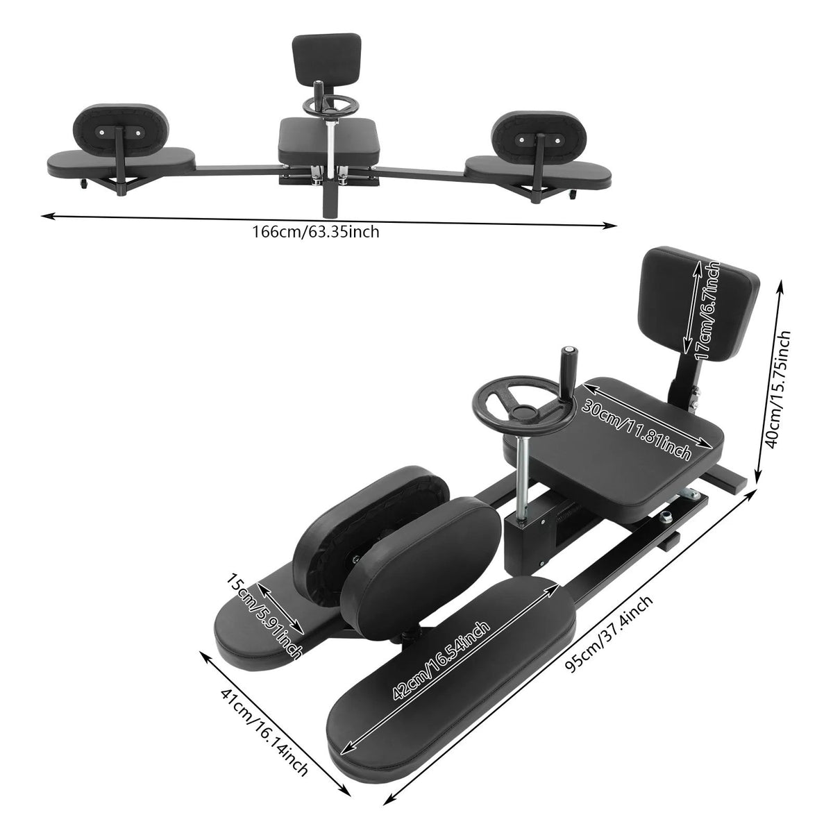 Heavy Duty Leg Stretcher Machine Adjustable Flexibility Trainer for Yoga Ballet