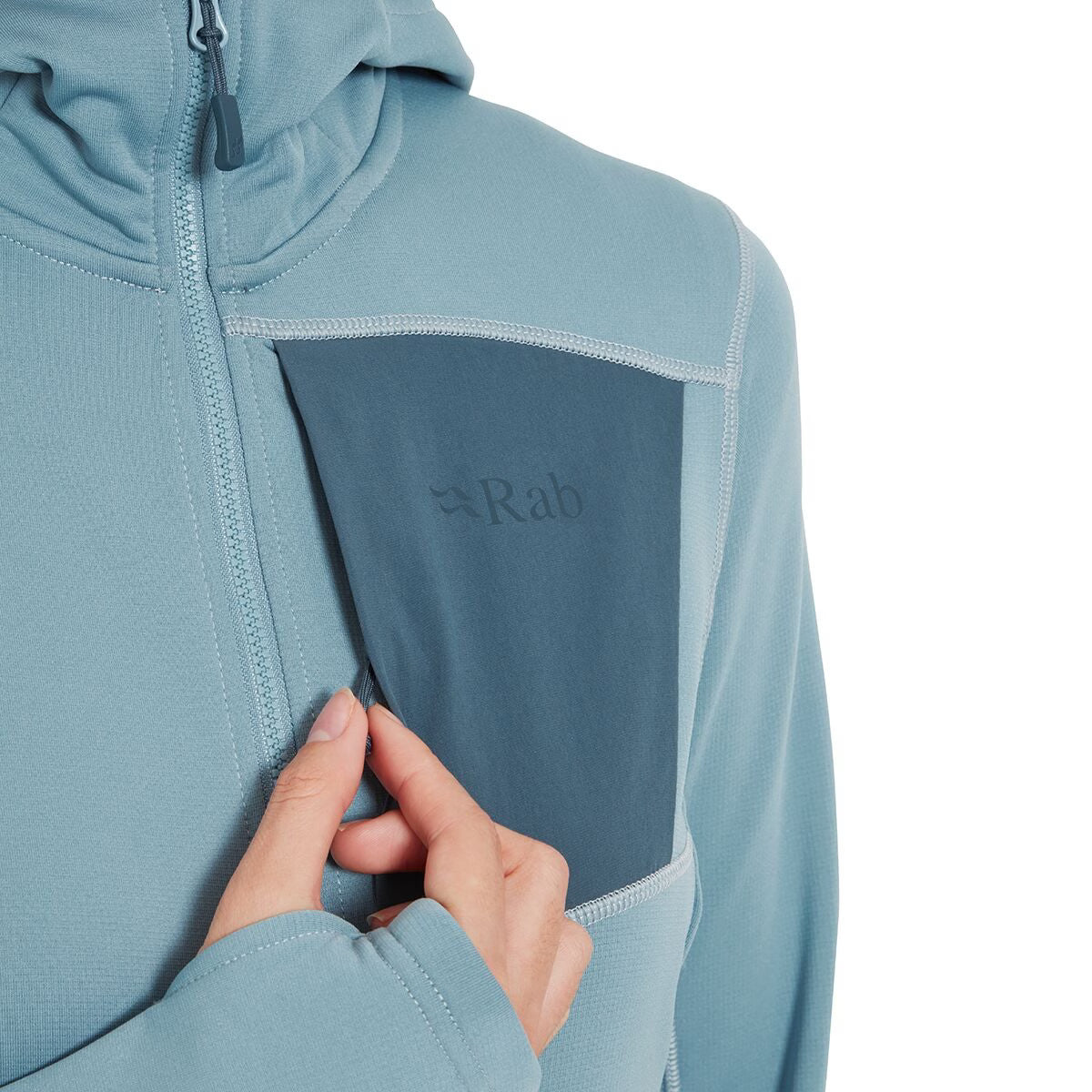 Women's Midlayer Hooded Jacket with Thermic Fleece for Outdoor Activities