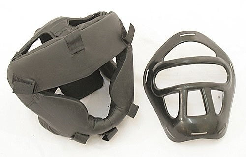 Full Coverage Boxing Headgear for Martial Arts Training Black