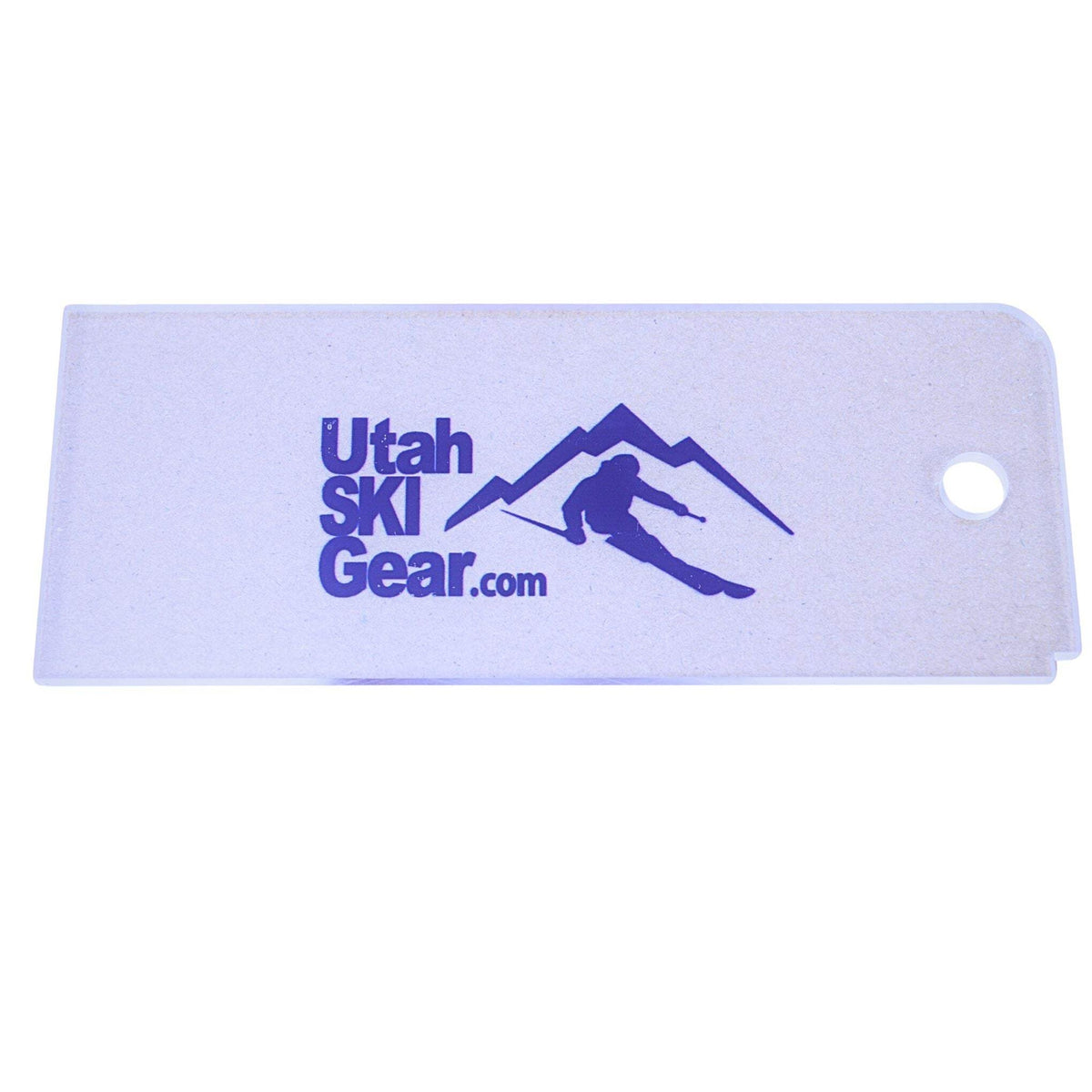 Ski Wax Scraper Plastic Ski Tuning Tool with Utah Ski Gear Logo