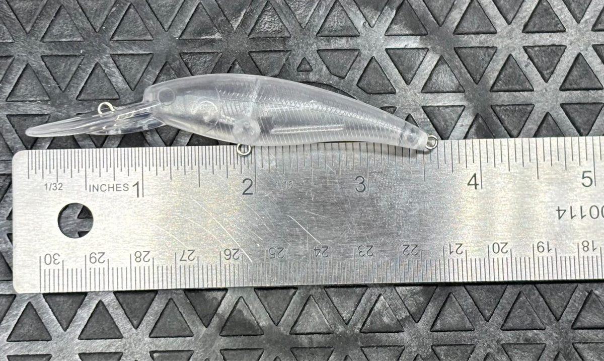Unpainted Fishing Lure Bodies 3.5 Inch 1/4oz Pack of 10