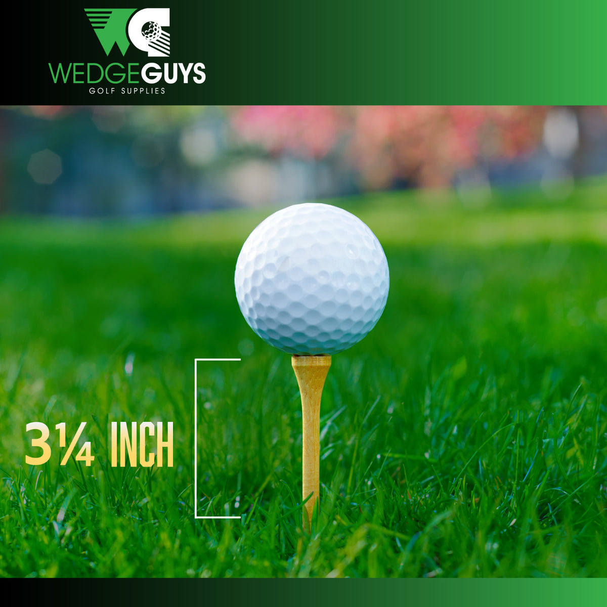 Bamboo Golf Tees Bulk Pack - Multiple Sizes, Durable & Biodegradable