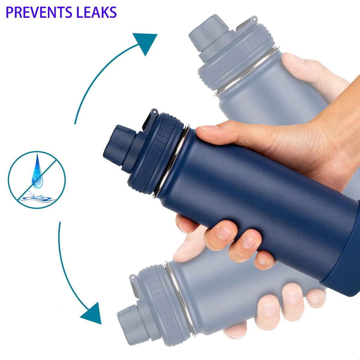 6 Pack Leak-Proof Rubber Gasket O-Rings for Takeya Actives Water Bottles