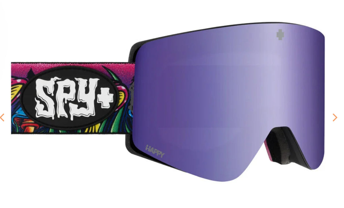 Snow Goggles for Winter Sports Marauder Trippy Threads Happy Bronze Purple Mirror