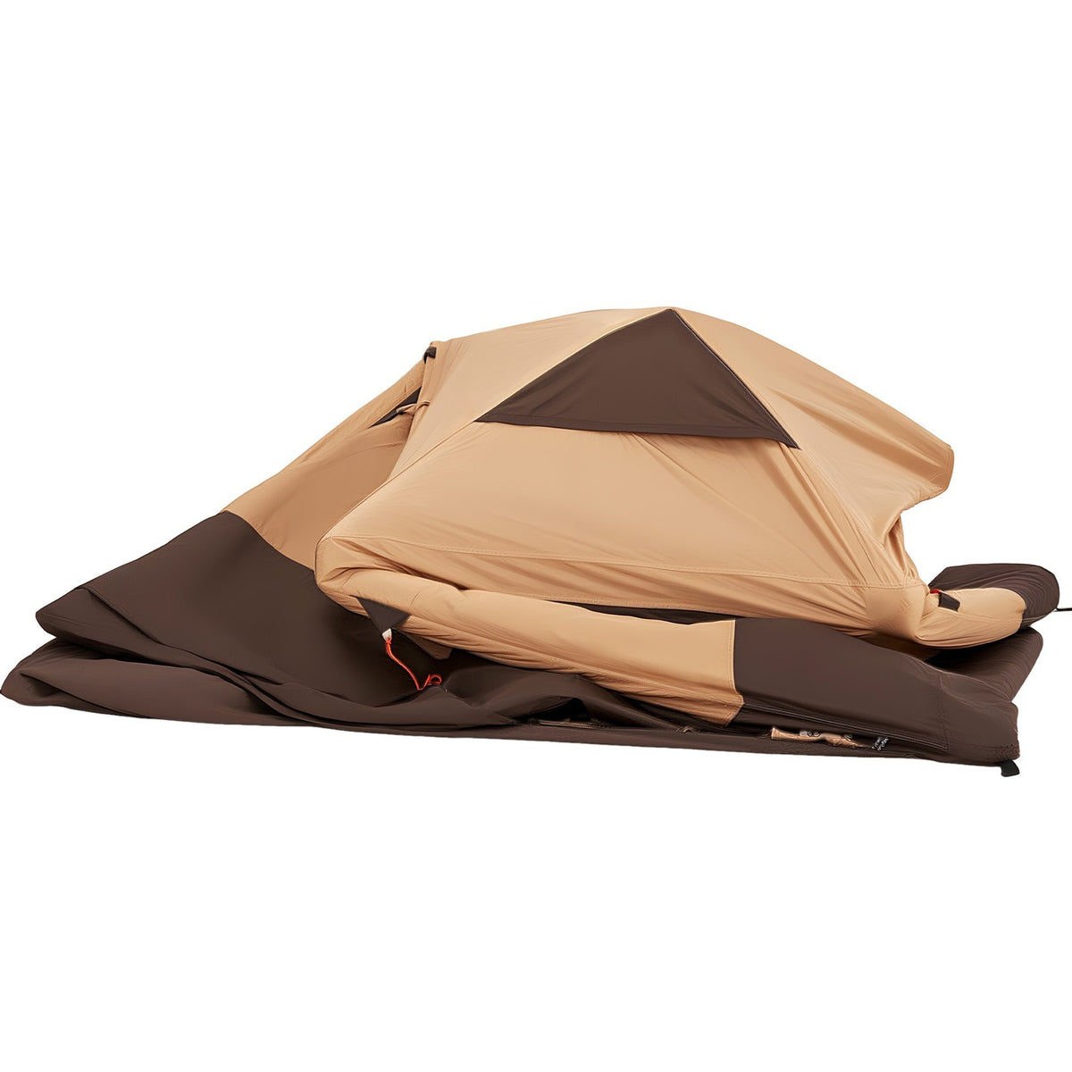 Inflatable Camping Tent with Rechargeable Pump for 4 People - Easy Setup, Durable Sun Protection