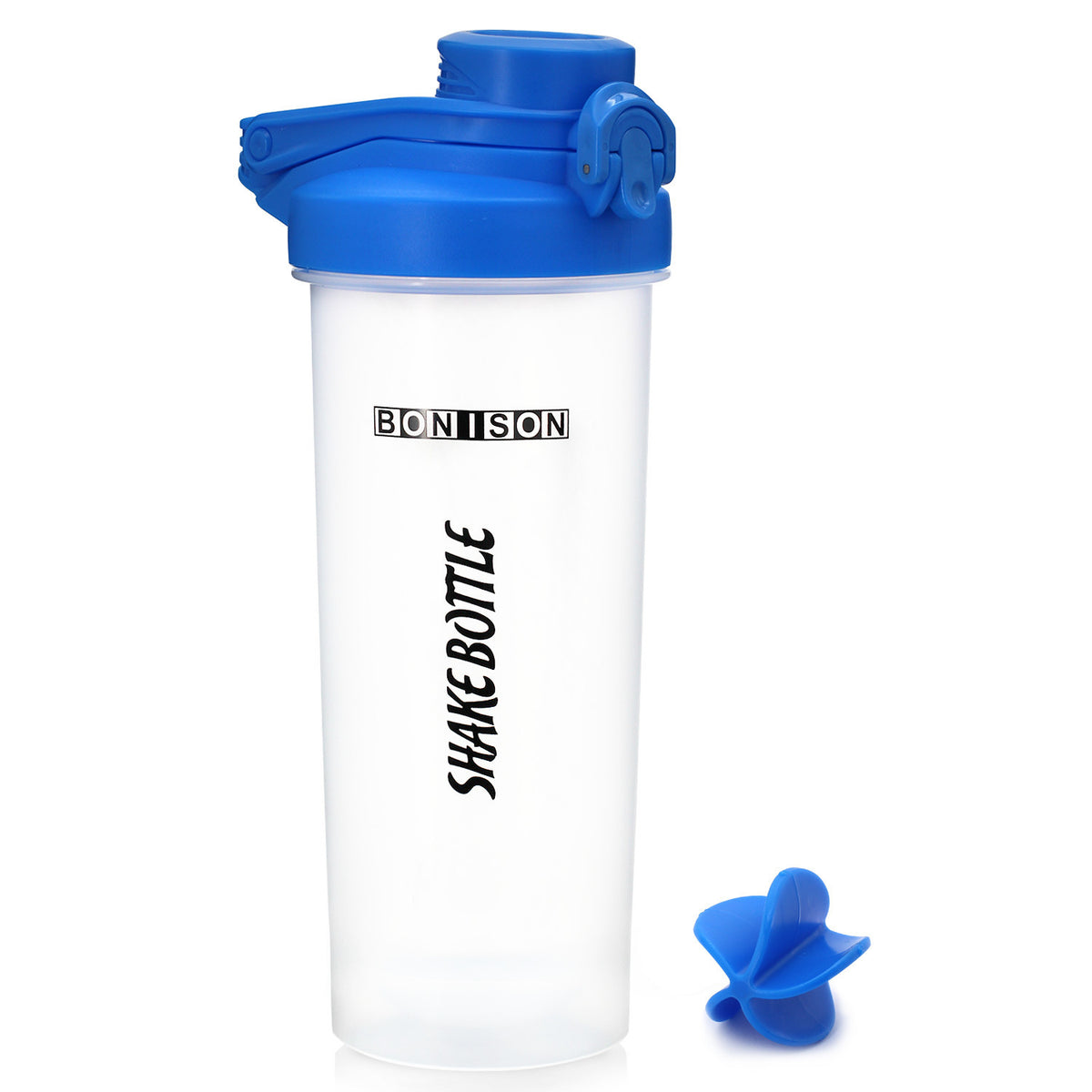 Auto Flip Lid Shaker Bottle for Protein Drinks and Smoothies - 24 oz