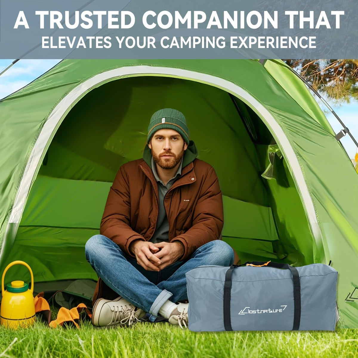 Large Waterproof Tent Storage Bag for Camping and Travel