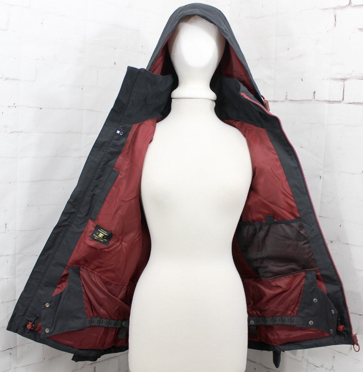 Women's Snowboard Jacket Waterproof Insulated Ski Coat Anthracite Black