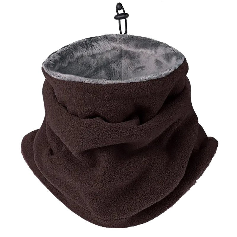 Winter Neck Warmer Mask with Fleece Lining Adjustable Gaiter Thick Scarf