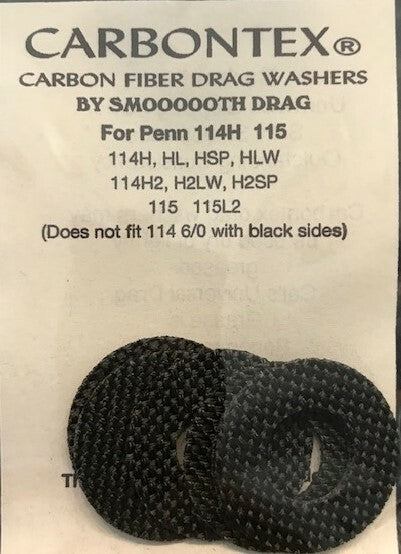 Drag Washer Rebuild Kit for Penn 114H, 115 Reel - Carbontex Replacement