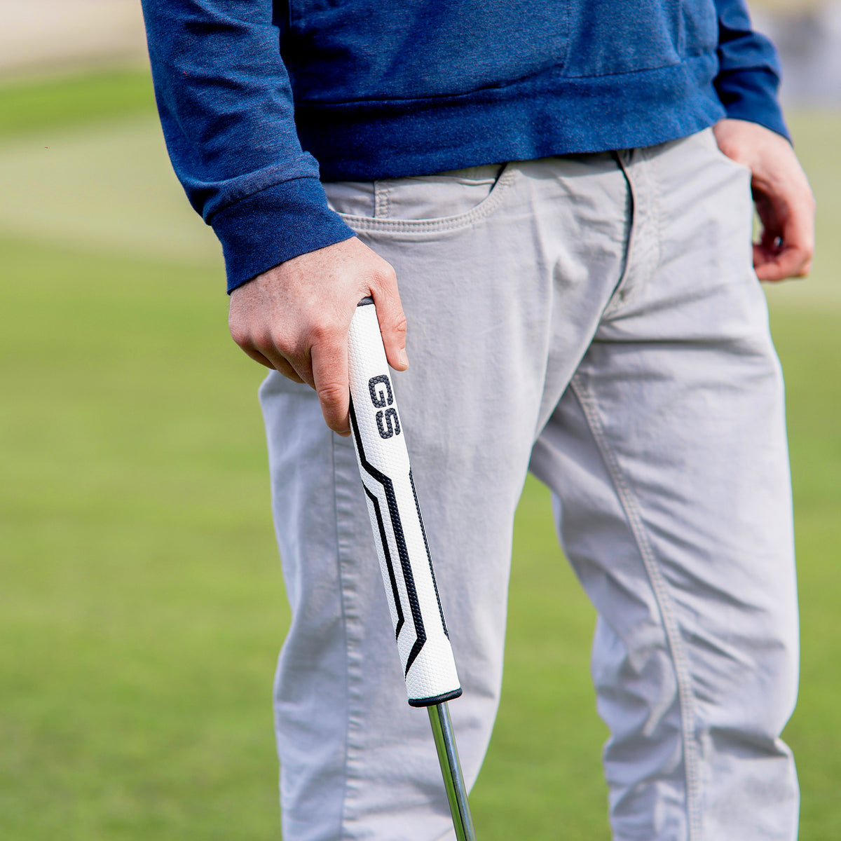 34-Inch Right Hand Golf Putter with Oversized Fat Grip - Tour Style