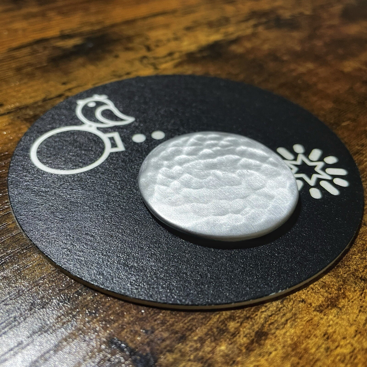 Handmade Aluminum Golf Ball Marker - Custom Personalization, 1.25 Inch