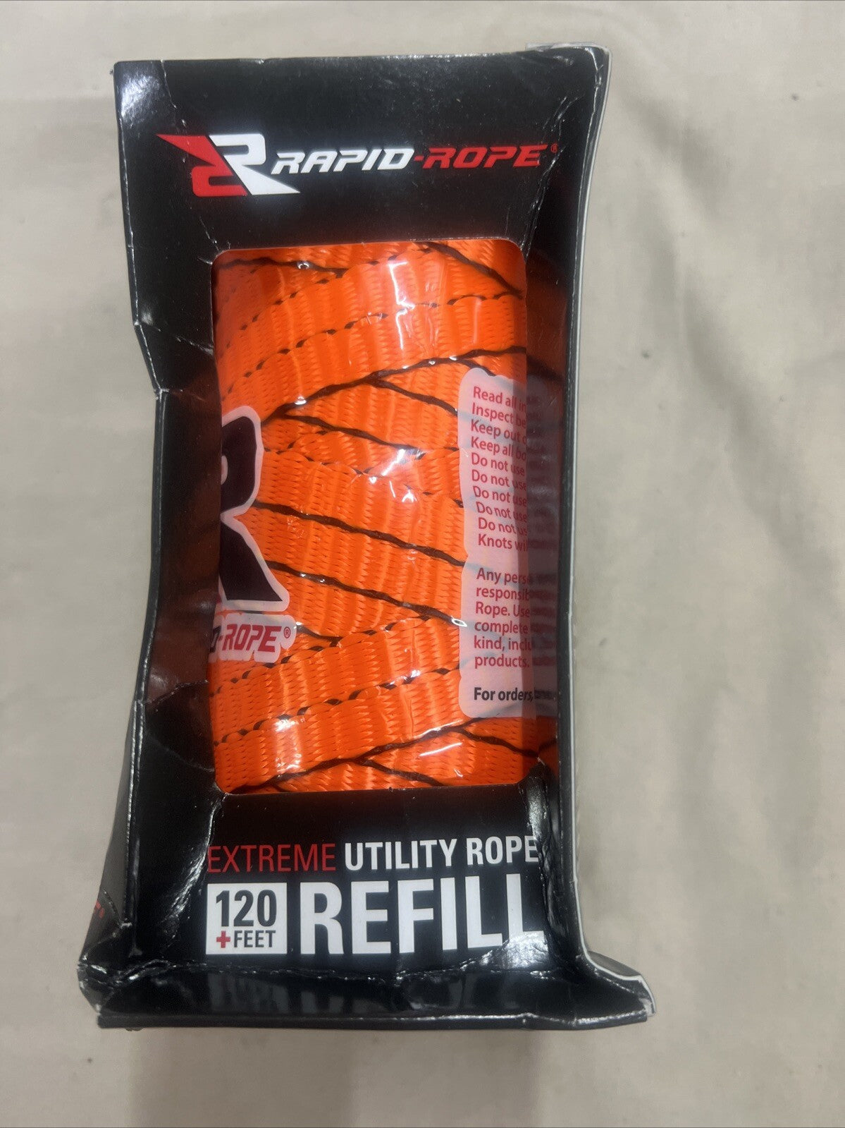 120ft Orange Tactical Paracord Refill with 1100lb Strength for Camping & Outdoor Use