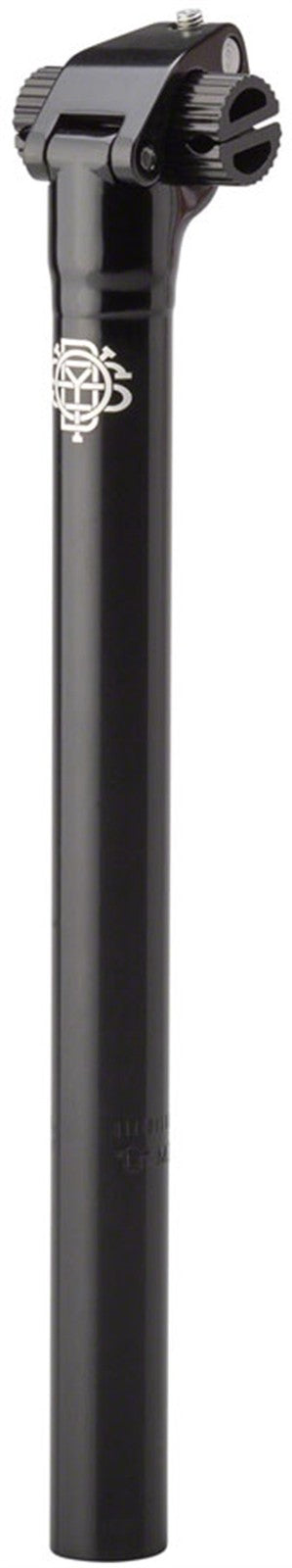 Bike Seatpost 25.4mm x 300mm Black Standard Rail Mount