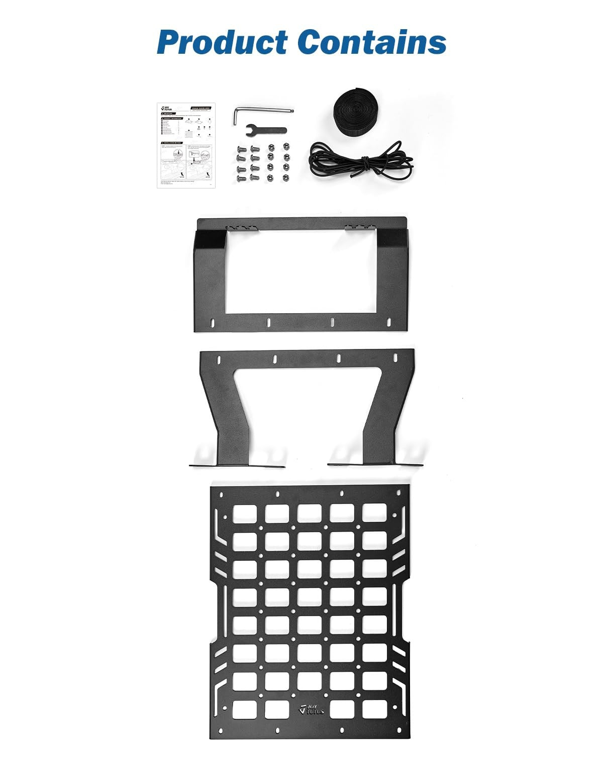 Roof Rack Molle Panel for Jeep Wrangler JL & Gladiator JT Hard Top Camping Storage