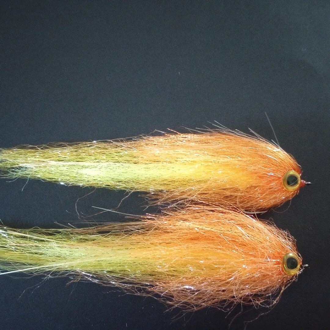 7-inch Weedless Flies for Pike Muskie Bass & Striper Fishing - Pack of 2